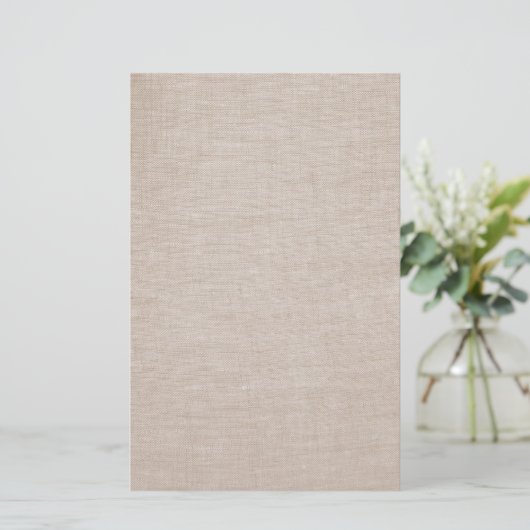 生のエレガントリネンのミニマル文房具 便箋 (スタンド正面)