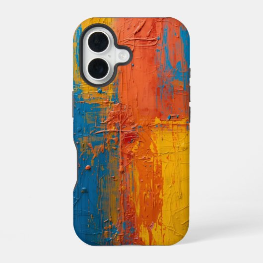 生のカラーリズムモダン- Art Phone Cover iPhone 16ケース (裏面)