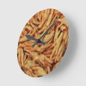 生のチキン足 ラウンド壁時計 (傾斜)