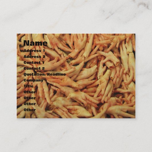 生のチキン足 名刺 (正面)