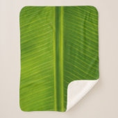 生のバナナの葉のパターン シェルパブランケット (正面)