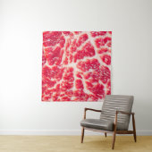 生のビーフ・ステーキの霜降り肉の食感が詰まる タペストリー (インサイチュ(横))