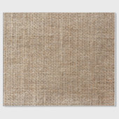 生のリネンテクスチャ ラッピングペーパー (フラット)