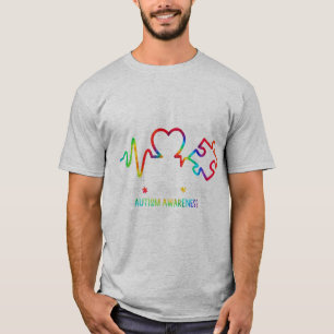 『生の愛は自閉症を受け入れる月』 Hea Tシャツ