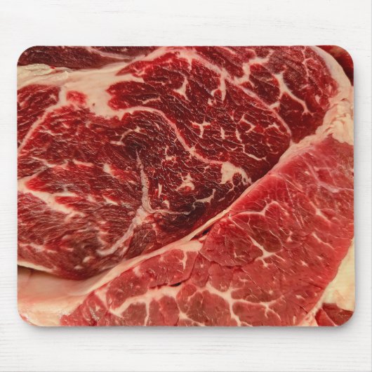 生の牛肉 マウスパッド (正面)