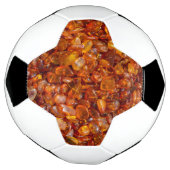 生の琥珀の小石 サッカーボール (回転)