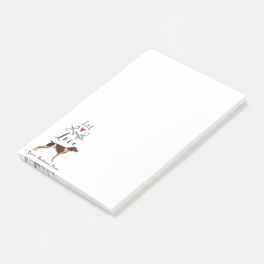 生の笑いはドイツの短いポインタが好き ポストイット (アングル)