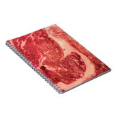 生の肉 リブアイ ステーキ ノートブック (右側)
