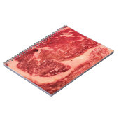 生の肉 リブアイ ステーキ ノートブック (左側)