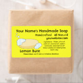 生の自家製ナチュラルソープラベルテンプレート ラベル (インサイチュ)