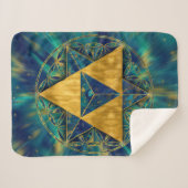 生の花のメルカバ シェルパブランケット (正面(横))