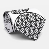 生の花、おびえた幾何学 ネクタイ (ロール)