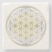 『生の花』 ストーンコースター (正面)