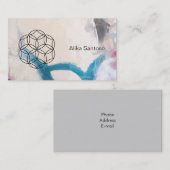 生の花 名刺 (正面/裏面)