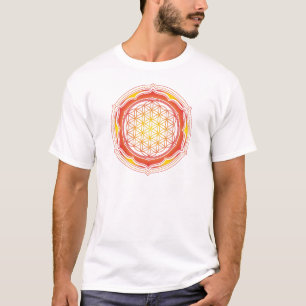 生の花，蓮，神体，仏教 Tシャツ