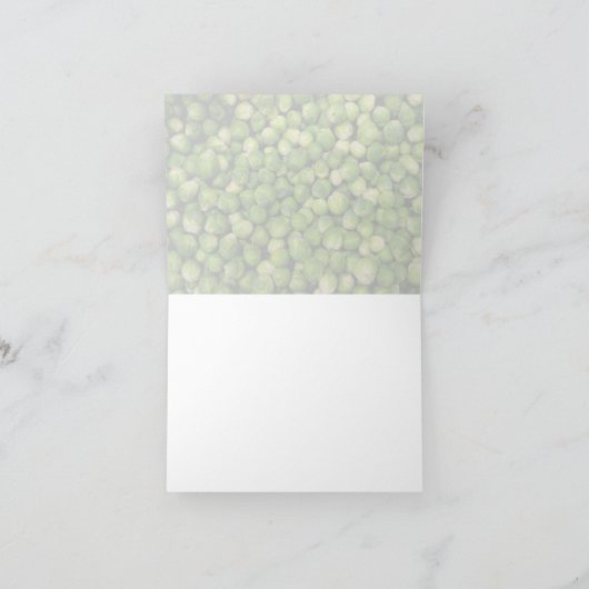 生の芽キャベツのボウル シーズンカード (内部)