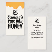 生の蜂蜜の養蜂家の滴下 名刺 (正面/裏面)