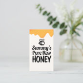 生の蜂蜜の養蜂家の滴下 名刺 (スタンド正面)