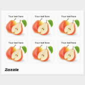 生の赤梨 スクエアシール (シート)