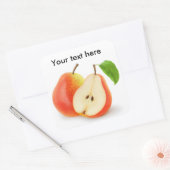 生の赤梨 スクエアシール (封筒)