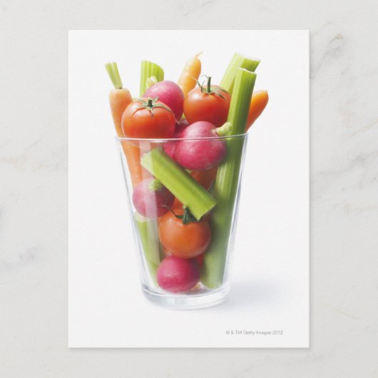 生の野菜のシェイク ポストカード (正面)