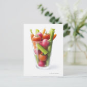 生の野菜のシェイク ポストカード (スタンド正面)