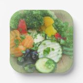 生の野菜 ペーパープレート (正面)