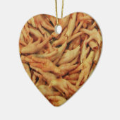 生の鶏の足 セラミックオーナメント (左)