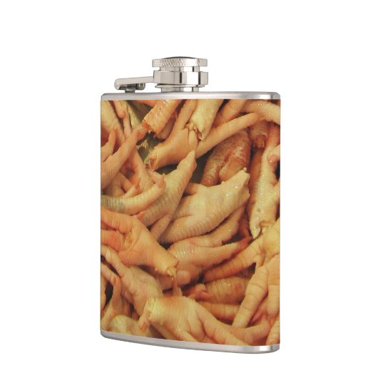 生の鶏の足 フラスク (左)