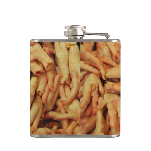 生の鶏の足 フラスク (裏面)