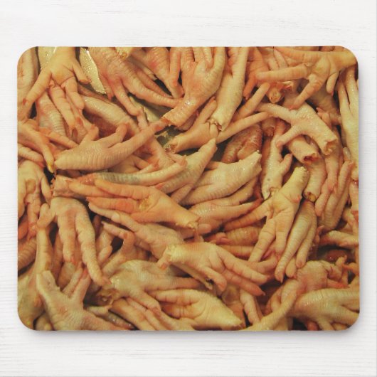 生の鶏の足 マウスパッド (正面)