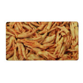 生の鶏の足 ラベル (正面)