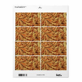 生の鶏の足 ラベル (フルシート)