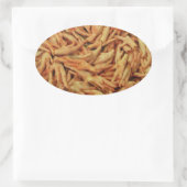 生の鶏の足 楕円形シール (バッグ)