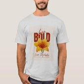 「生はっきりしたきろ感動的愛よ Tシャツ (正面)