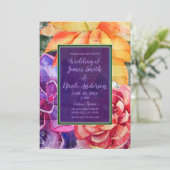 生はっきりしたカラフルき鮮やかた乳結婚肉 招待状 (スタンド正面)