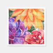 生はっきりしたカラフルき鮮やか肉汁 スタンダードカクテルナプキン (正面)