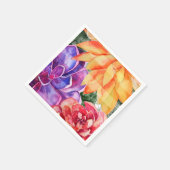 生はっきりしたカラフルき鮮やか肉汁 スタンダードカクテルナプキン (角)