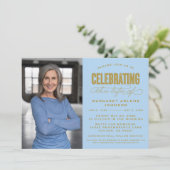 生はっきりしたモダン生葬儀の台本お祝い 招待状 (スタンド正面)