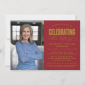 生はっきりしたモダン生葬儀の台本お祝い 招待状 (正面)