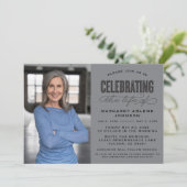 生はっきりしたモダン生葬儀の台本お祝い 招待状 (スタンド正面)