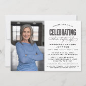 生はっきりしたモダン生葬儀の台本お祝い 招待状 (正面)