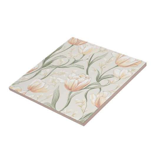 生はっきりした生宇宙用キッチンチューリップセラミックタイル タイル (側面)