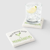 生はマルガリータに勝る ストーンコースター (横)