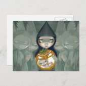 「生まれかぼちゃの」はがき ポストカード (正面/裏面)