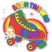 生まれこの方法レインボスケート シール (正面)