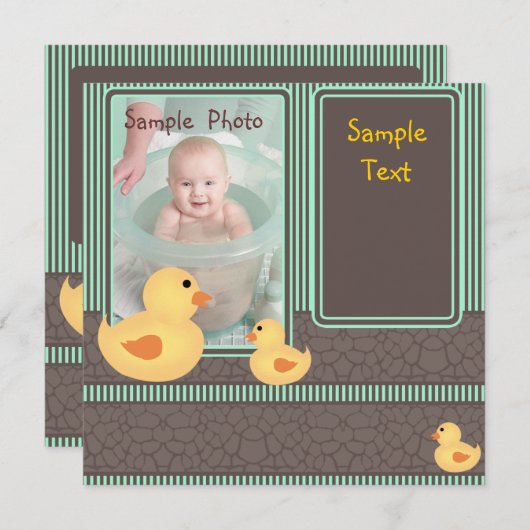 生まれたばかりのあひる (正面/裏面)