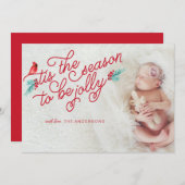 生まれたばかりのすてきクリスマス メニュー (正面/裏面)