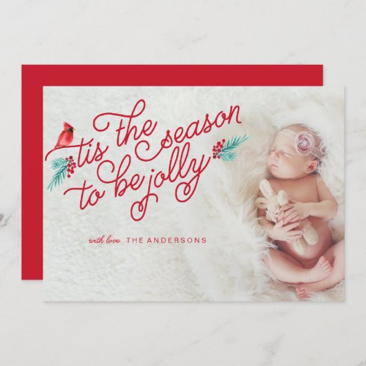 生まれたばかりのすてきクリスマス メニュー (正面/裏面)