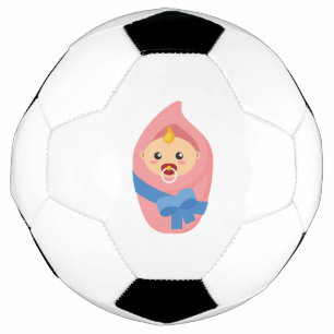 生まれたばかりのなベビーのclipart サッカーボール
